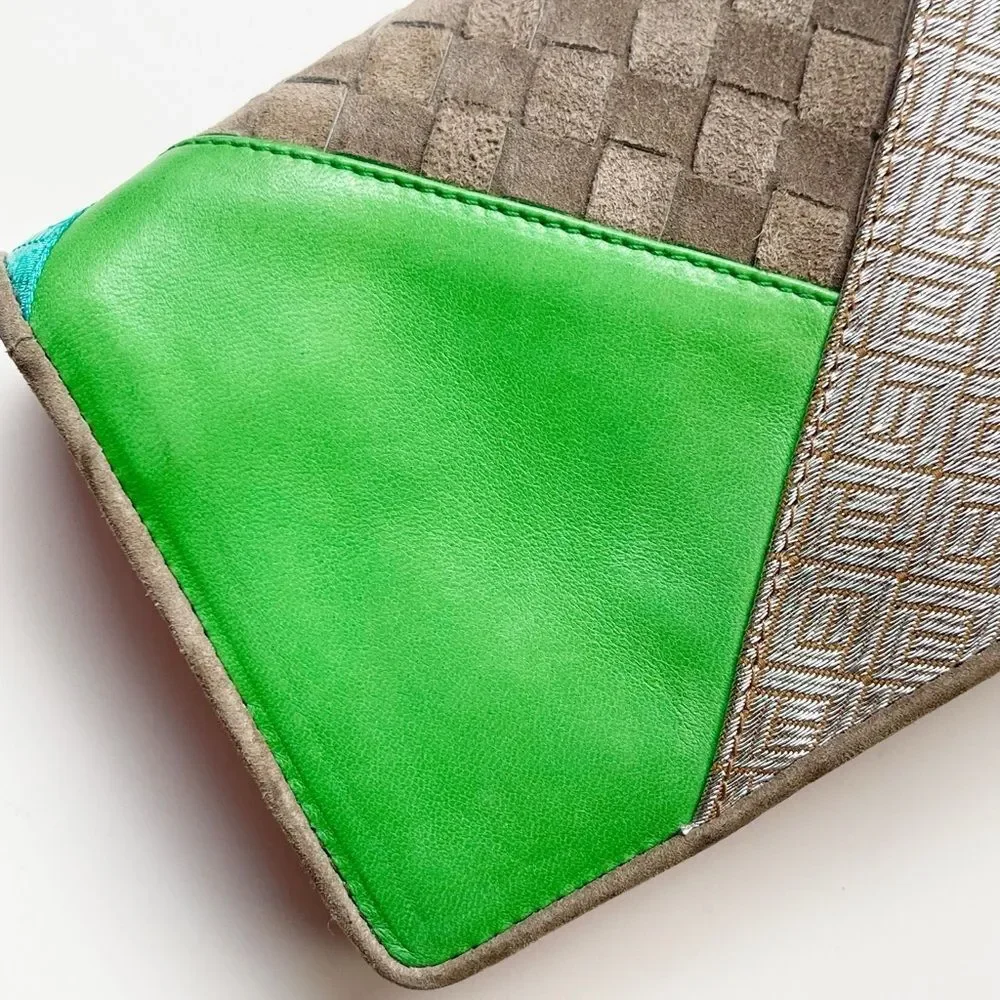 Bottega Veneta Multicolor patchwork Clutch wallet 2004